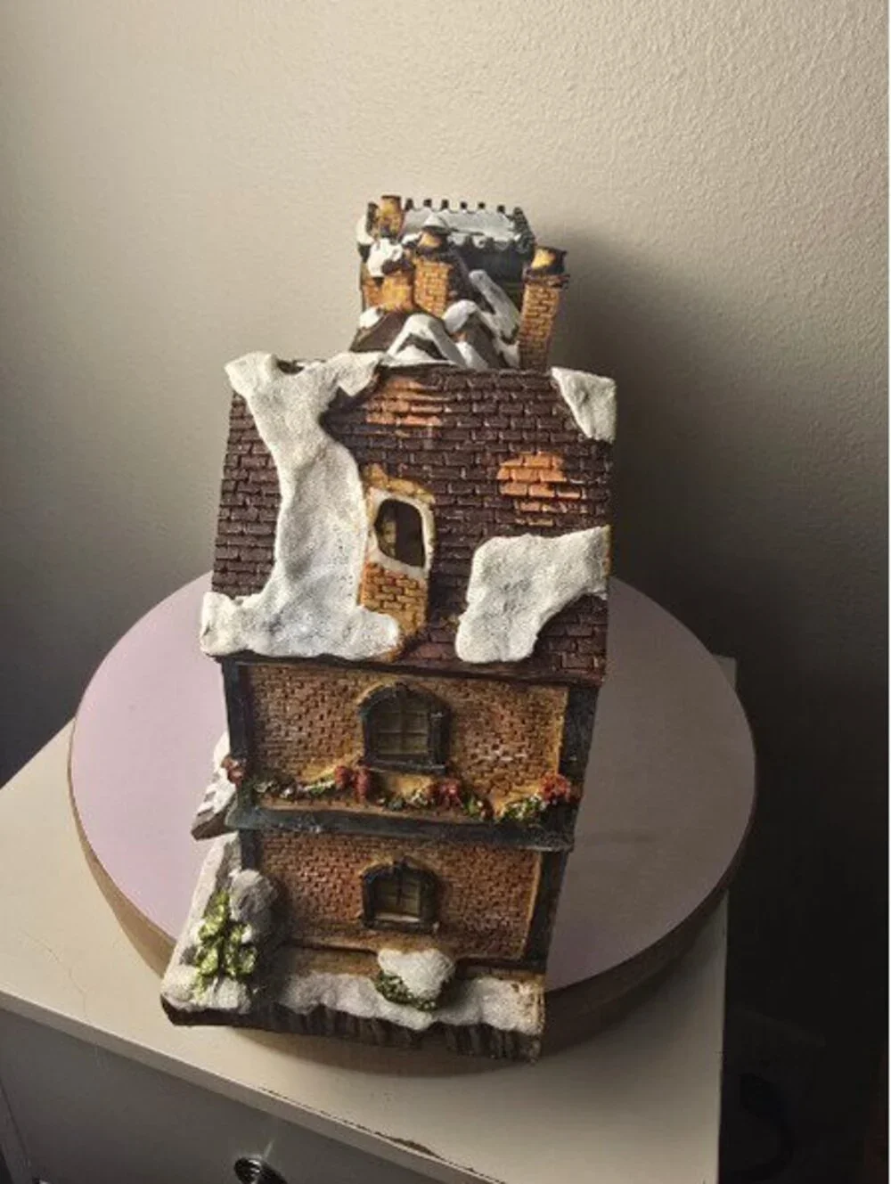 Vintage Miniature Christmas Village Row Houses, 13